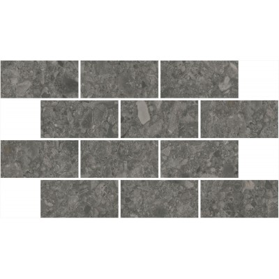 Мозаика DD606220/MM Декор Чеппо ди Гре мозаичный антрацит матовый обрезной 34,6x20x0,9