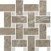 Мозаика T038/SG6541 Серенада мозаичный бежевый тёмный лаппатированный 32x32