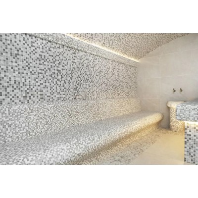 Мозаика PIX244 Nero Marquna из мрамора полированная 15x15 305х305x4