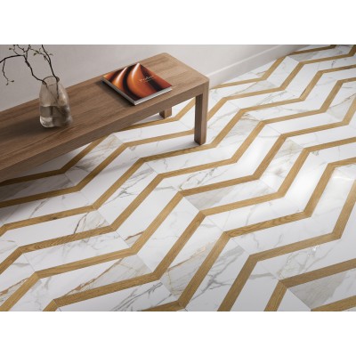 Плитка 34677 Praline Gold Decor SP/33,3X100/R 33,3X100