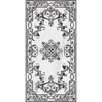 Керамогранит SG591722R Монте Тиберио белый декорированный лаппатированный обрезной 119,5x238,5x0,9