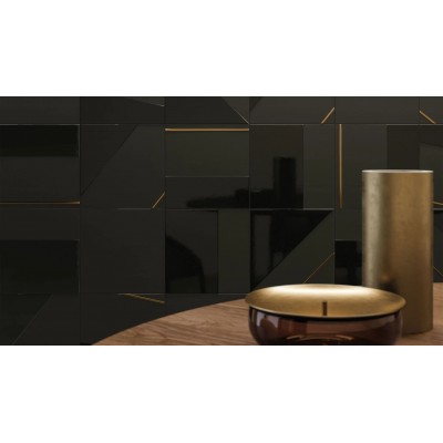 Мозаика 620110000158 Metropolis Imperial Black Mosaico Icon 28.6x34.7