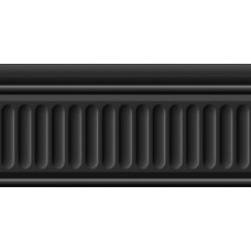 Плитка 19049/3F бордюр Бланше черный структурированный 20*9.9