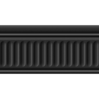 Плитка 19049/3F бордюр Бланше черный структурированный 20*9.9