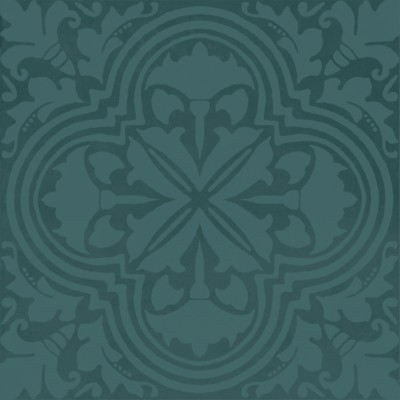 Плитка KMD3STA004BN Декор Фес бирюзовый тёмный глянцевый 15x15x0,77