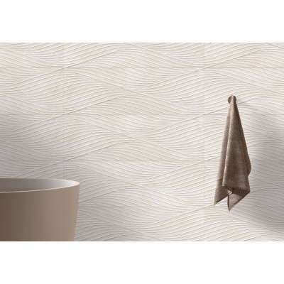 Плитка 23145 Salines Decor White R 33.3x100