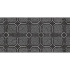 Плитка Декор Olimpus Grand чёрный 25х50