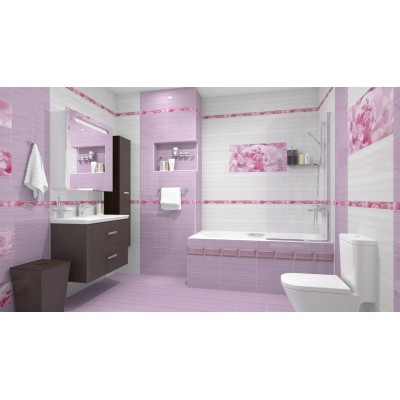 Плитка Бордюр рельефный Peony br1020D281-1 20х10