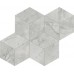 Мозаика AF8O Marvel Grey Cloud Mosaico Esagono Silk 30x35