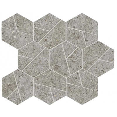 Мозаика A7CZ Boost Stone Grey Mosaico Hex 25x28,5