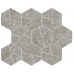 Мозаика A7CZ Boost Stone Grey Mosaico Hex 25x28,5