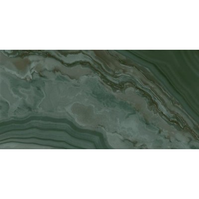 Плитка 19077 Сеттиньяно зеленый грань глянцевый 9,9x20