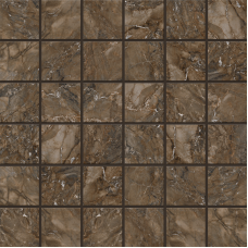 Мозаика BR04 Bernini Dark Brown Мозаика полированная (5х5) 30x30