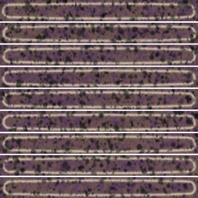 Плитка KMD2SOB005BN Декор чипсет Далия фиолетовый глянцевый 20x20x0,95