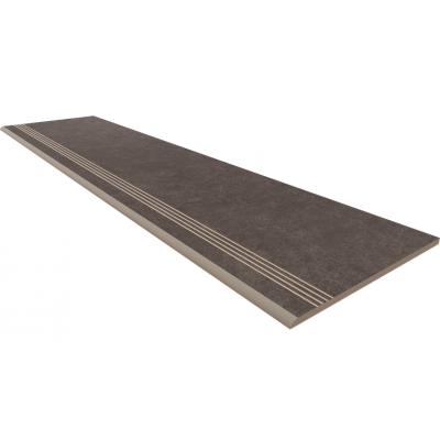 Ступени Ступень CA05 Cave Anthracite неполированный с насечками 30x120