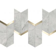 Мозаика AF8Z Marvel Grey CloudMosaico Chevron Lappato 19,2x46,3