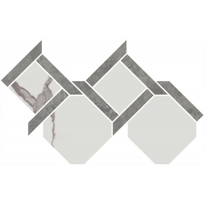 Керамогранит ID167 Декор Риальто 3 наборный лаппатированный 48x29,5x0,9