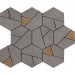 Мозаика AN68 Boost Smoke Mosaico Hex Yellow 25x28.5