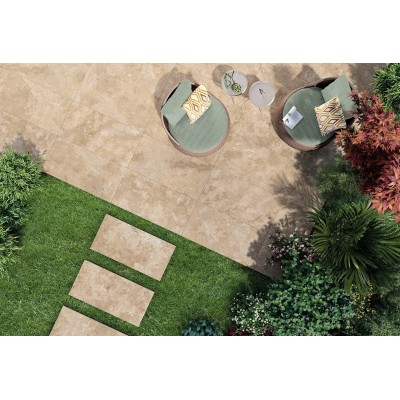 Керамогранит GJ5H Percorsi Frame Travertino Beige R10 RT 60x60