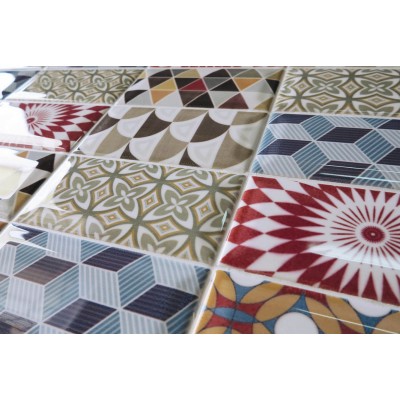 Плитка 14249 Metro Black Gloss 7,5x30