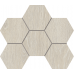 Мозаика Мозаика KW00 Kraft Wood Nordic Hexagon структурированный 25x28,5