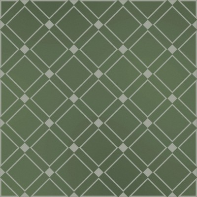 Плитка KMD3STA015GN Декор Бахия 1 зелёный глянцевый 9,8x9,8x0,7