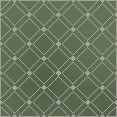 Плитка KMD3STA015GN Декор Бахия 1 зелёный глянцевый 9,8x9,8x0,7