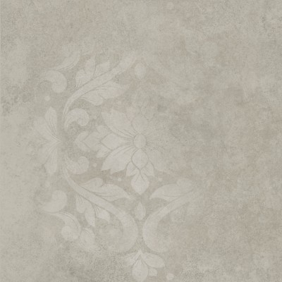 Керамогранит KM4040G0061N Хадду серый светлый матовый декорированный 40,2x40,2x0,8