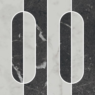 Керамогранит KMD2HID013GR Декор Тубкаль наборный матовый обрезной 30x30x0,9