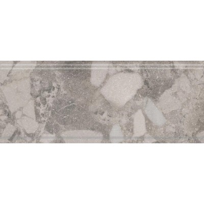 Плитка KMB2BDA002BR Бордюр Рабат Стоун серый матовый обрезной 30x12x1,3