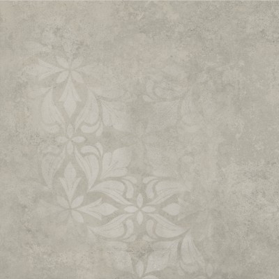 Керамогранит KM4040G0061N Хадду серый светлый матовый декорированный 40,2x40,2x0,8