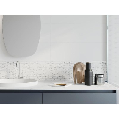 Плитка A-TY1U051\N	Trendy белый 10х25