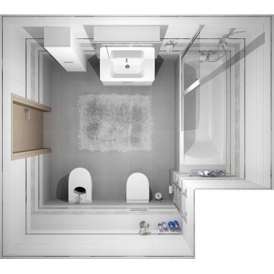 Плитка Vega серый 17-00-06-488 20х60