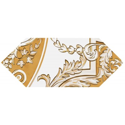 Плитка HGD/B512/35000 Декор Алмаш 1 желтый глянцевый 14х34