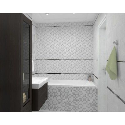 Плитка Alcor белый мозаика 17-10-01-1188 20х60