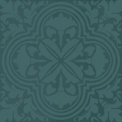 Плитка KMD3STA004BN Декор Фес бирюзовый тёмный глянцевый 15x15x0,77