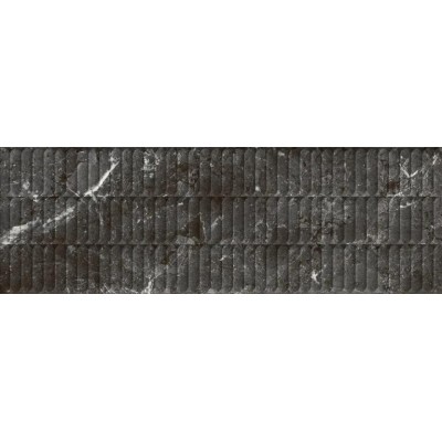 Плитка KM3090B0170R Тубкаль чёрный глянцевый структура обрезной 30x89,5x1,05