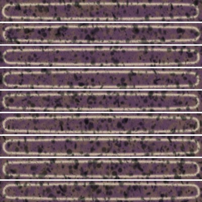 Плитка KMD2SOB005BN Декор чипсет Далия фиолетовый глянцевый 20x20x0,95