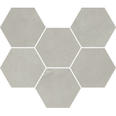 Мозаика 620110000188 Continuum Silver Mosaico Hexagon 25x29