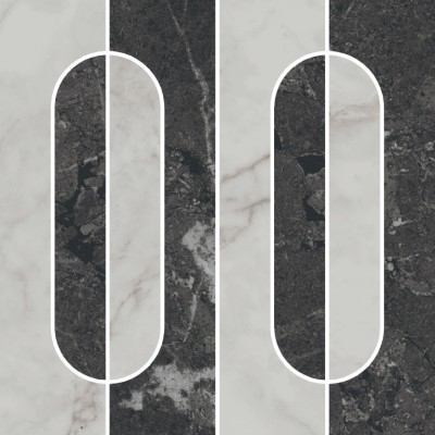 Керамогранит KMD2HID013GR Декор Тубкаль наборный матовый обрезной 30x30x0,9