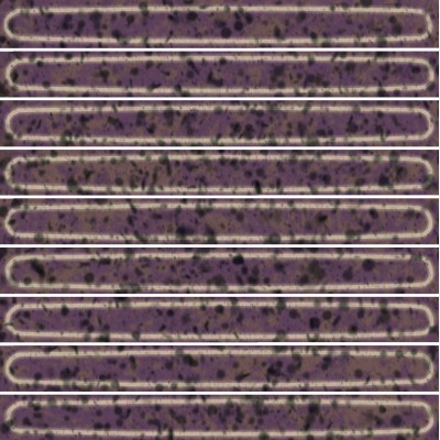 Плитка KMD2SOB005BN Декор чипсет Далия фиолетовый глянцевый 20x20x0,95