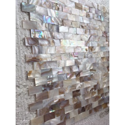 Мозаика PIX700-2 Мозаика из натурального перламутра 25x15 мм 300х300х2