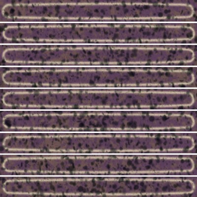 Плитка KMD2SOB005BN Декор чипсет Далия фиолетовый глянцевый 20x20x0,95