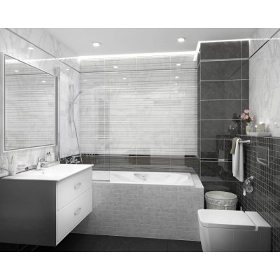 Плитка 34030 Olimpus чёрный 25х50