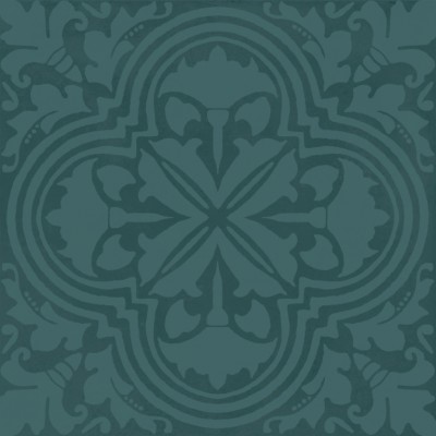 Плитка KMD3STA004BN Декор Фес бирюзовый тёмный глянцевый 15x15x0,77