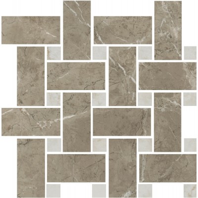 Мозаика T038/SG6541 Серенада мозаичный бежевый тёмный лаппатированный 32x32