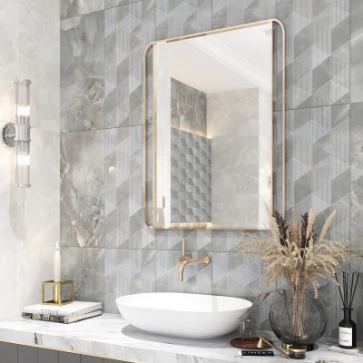 Плитка 588912001 Декор Opale Grey Geometria 31,5x63