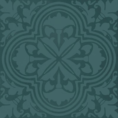 Плитка KMD3STA004BN Декор Фес бирюзовый тёмный глянцевый 15x15x0,77