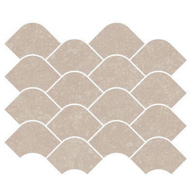 Плитка KMD2HID003BR Декор Касабланка наборный бежевый светлый матовый обрезной 30x25x0,9