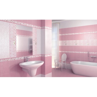 Плитка 158 Карандаш розовый мат 1,5*20